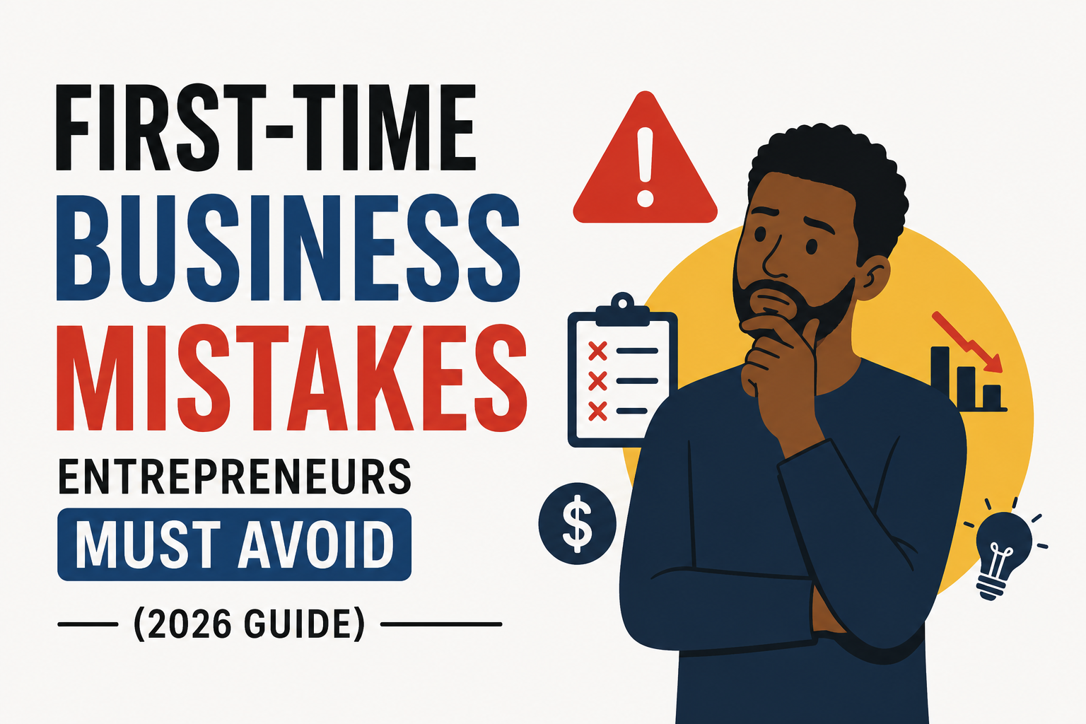 First-Time Business Mistakes Entrepreneurs Must Avoid (2026 Guide)