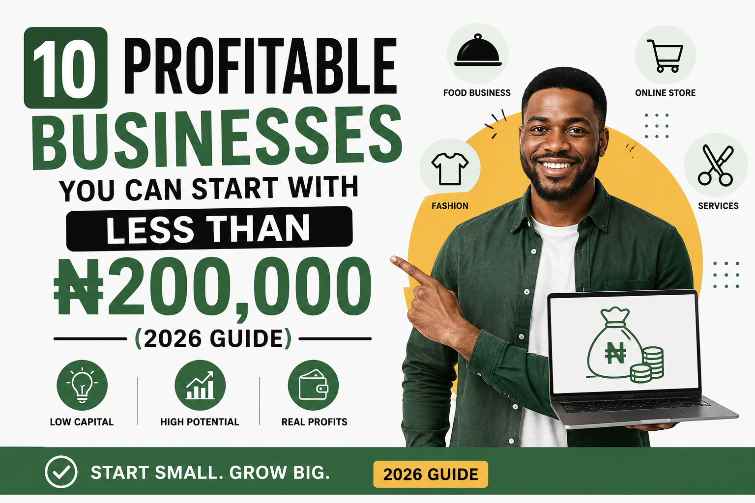 10 Profitable Businesses You Can Start with Less Than ₦200,000 (2026 Guide)
